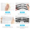 2Pcs Corner Shower Caddy Anti-Rust Soap Holder Hanging Hook No Drilling Adhesive Shower Organizer Corner Shelves Bathroom Kitchen