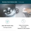 Undermount Sink 30 x 18 x 10 inch - Single Bowl Stainless Steel Sink 16 Gauge - Handmade Kitchen Sink