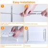 2 Tier Under Sink Organizer Retractable Kitchenware Rack Holders Space Saving Storage Shelf 55LBS Max Load