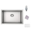 Undermount Sink 30 x 18 x 10 inch - Single Bowl Stainless Steel Sink 16 Gauge - Handmade Kitchen Sink